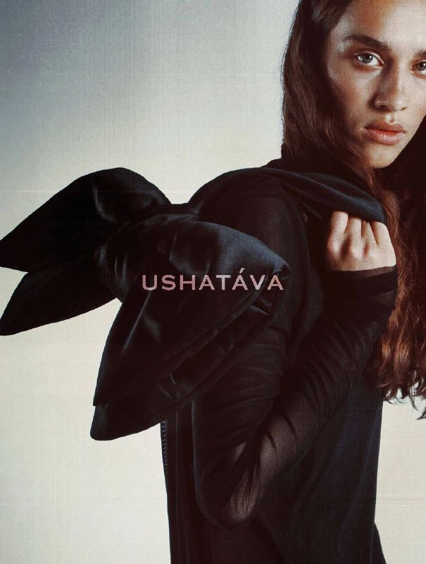Old But Gold campaign portrait with a black bow bag over the shoulder