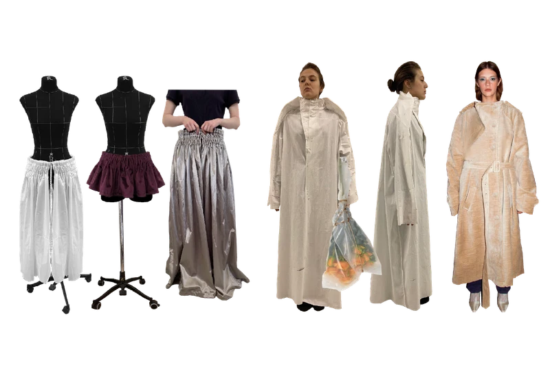Skirt and coat prototypes, toiles and garment development